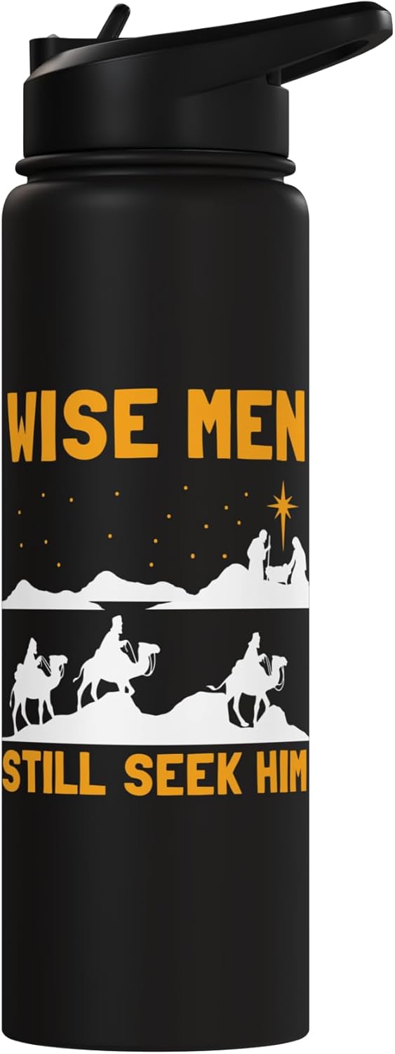 Vaso térmico acero inox para Navidad con mensaje cristiano