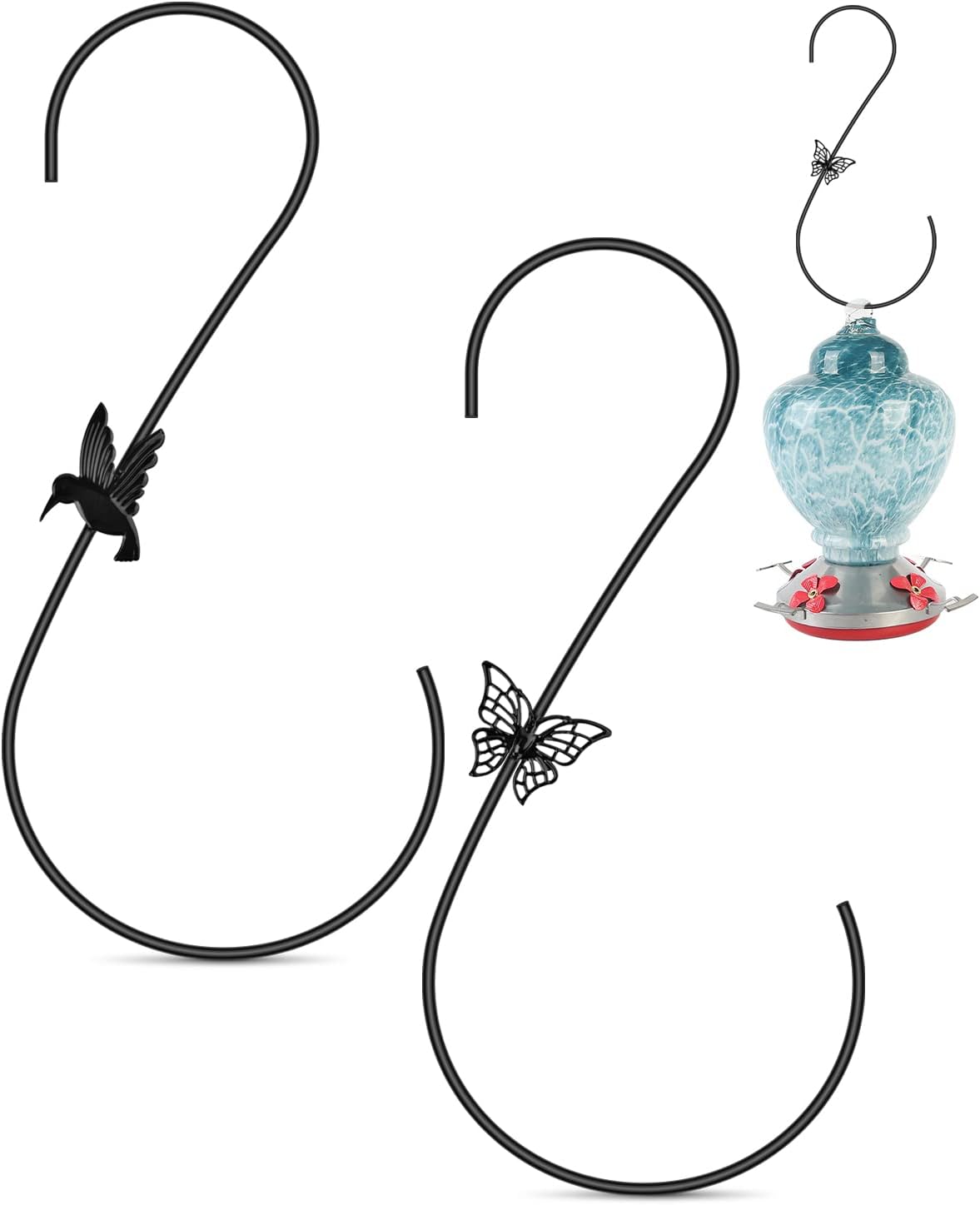 Percha 12pulg para comederos colibríes y adornos colgantes