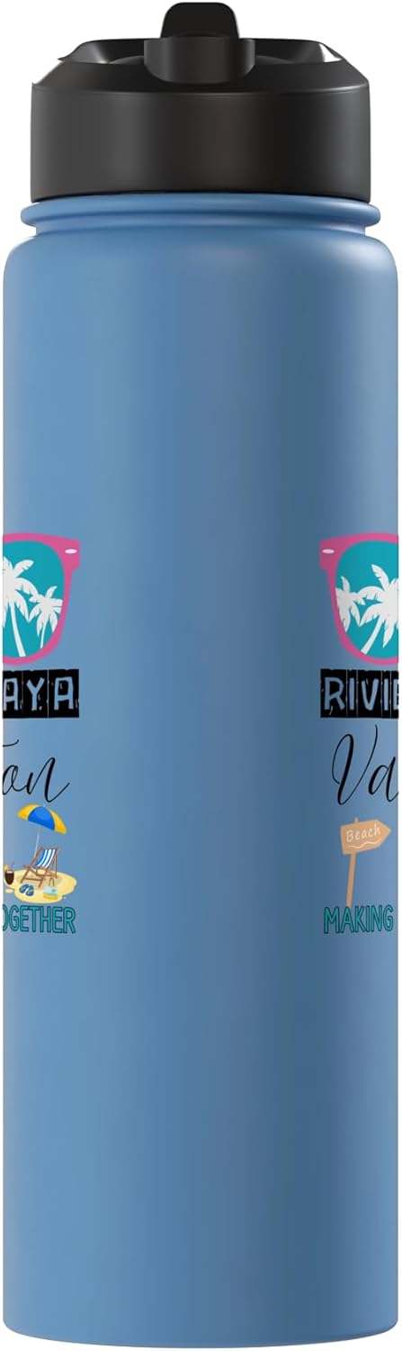 Botella de agua aislada de acero inoxidable Riviera Maya