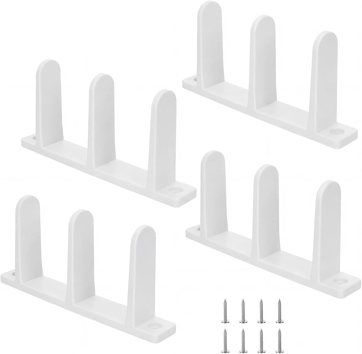 Kit 4 Guías Suelo Puerta Corrediza Armario ABS Universal