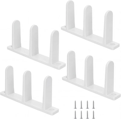 Kit 4 Guías Suelo Puerta Corrediza Armario ABS Universal