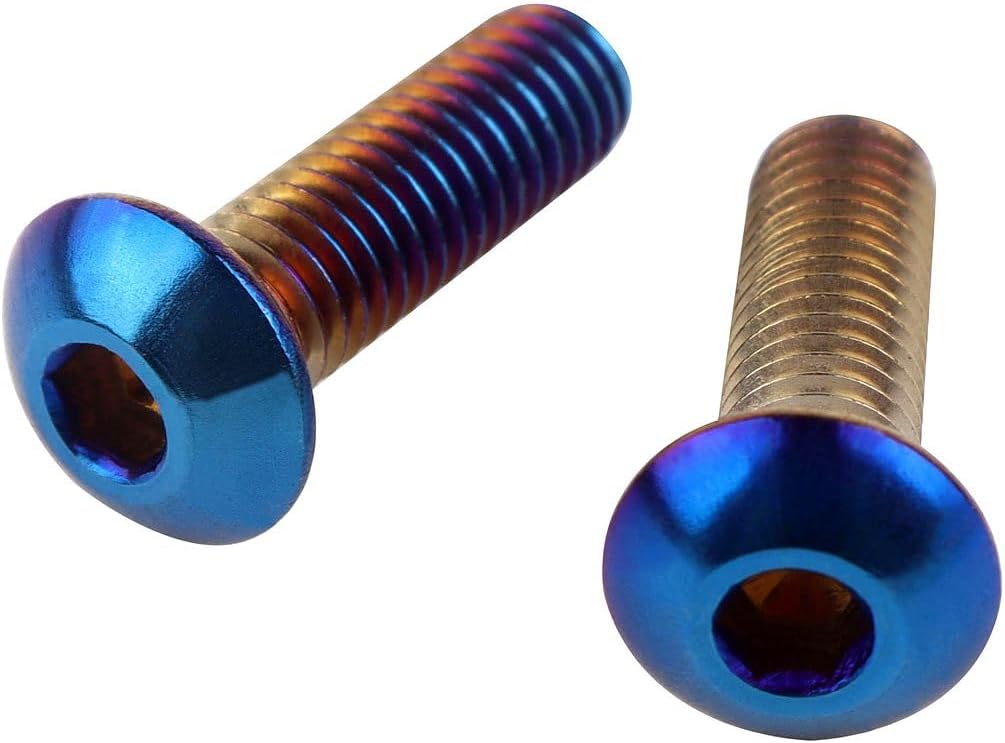 Tornillos bicicleta M5x8mm cabeza botón Allen acero inox
