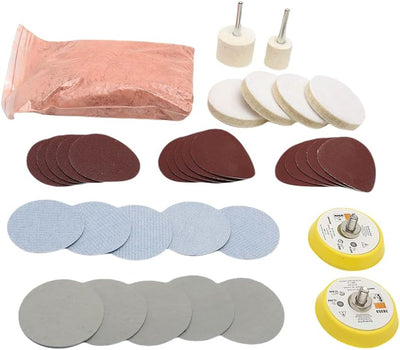 Kit 34 Pzas Pulido Vidrio Óxido Cerio Bricolaje