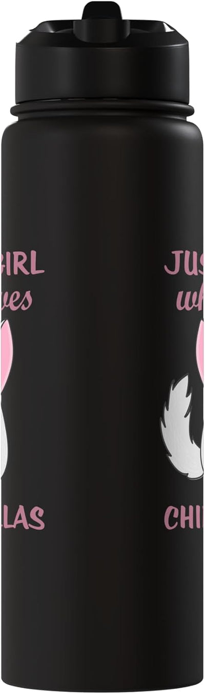 Botella agua acero inox aislada para chinchilla