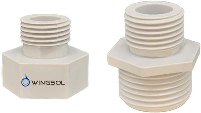 Adaptador rosca compresión 3/4-1/2 macho y hembra 2 pzas sin BPA