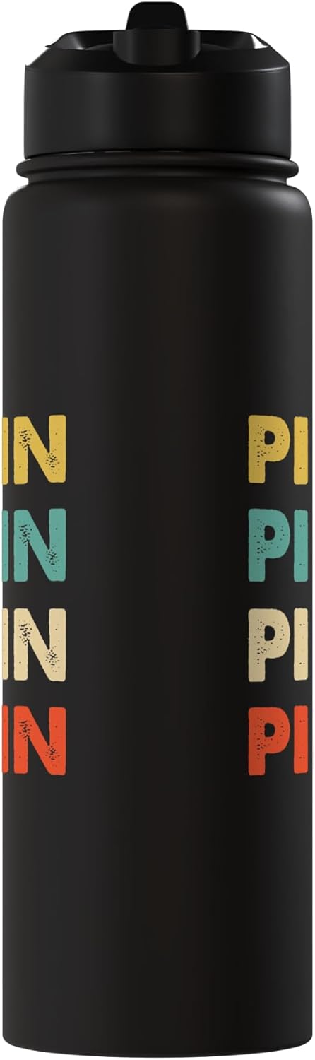 Botella de agua acero inoxidable aislada Pippin Name