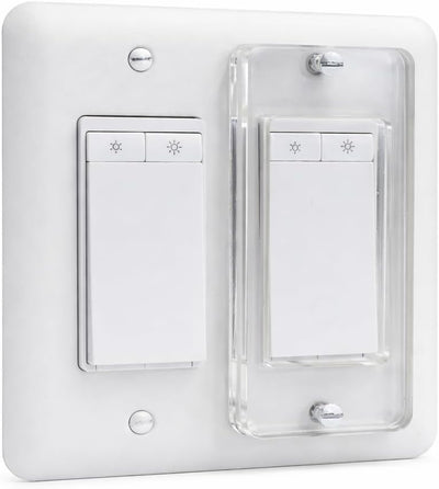 Protector cubierta interruptor luz transparente para basculantes
