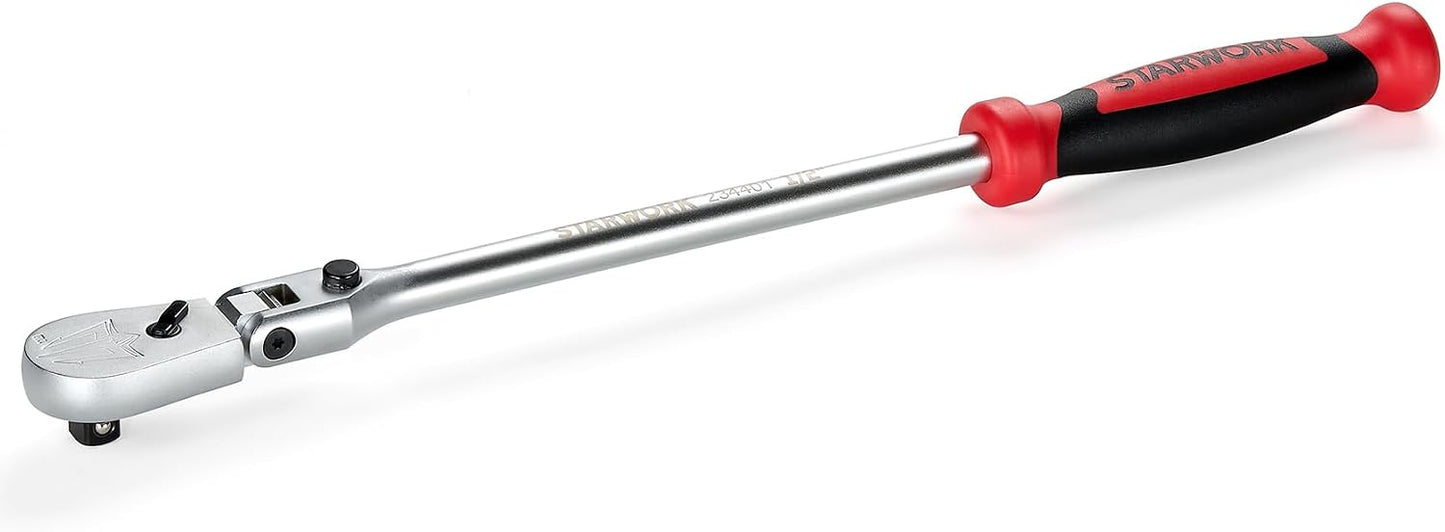 Trinquete flexible 1/2pulg 90 dientes 20pulg cromado mate
