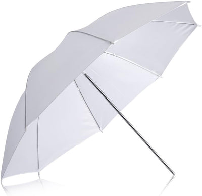 Sombrilla translúcida blanca 84cm para estudio fotográfico
