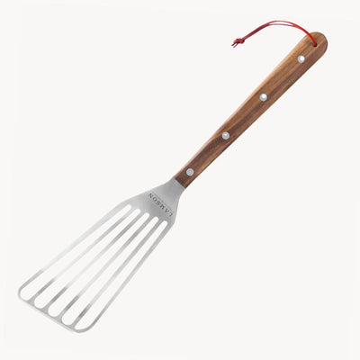 Espátula ranurada pescado y verduras nogal 20pulg