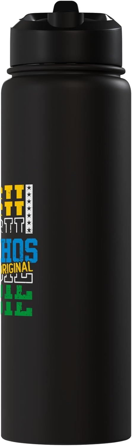 Botella agua acero inox aislada Guarulhos Brasil