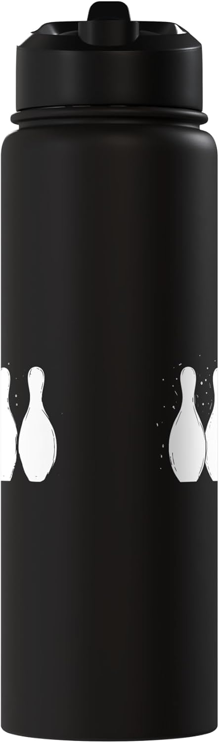 Botella de agua acero inoxidable aislada para bowling