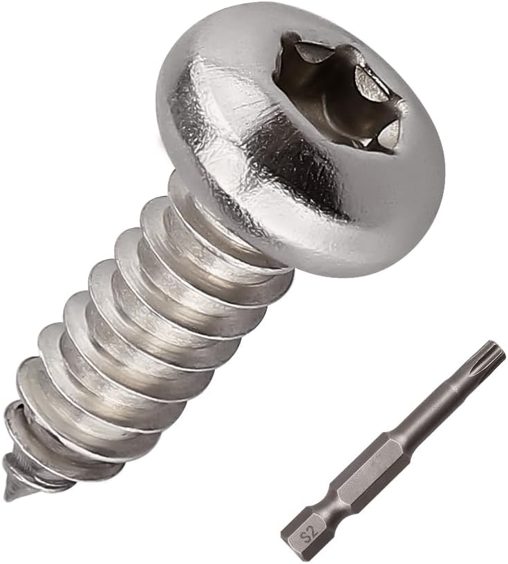 Set 50 Tornillos Pan Cabeza Torx Acero Inox 304