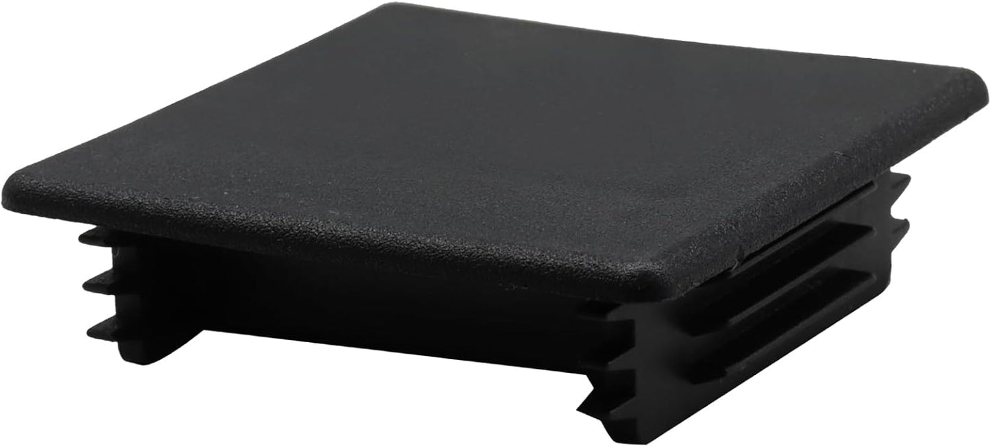 12 Tapas Canal Negro 1-5/8pulg Cubiertas Plástico PVC