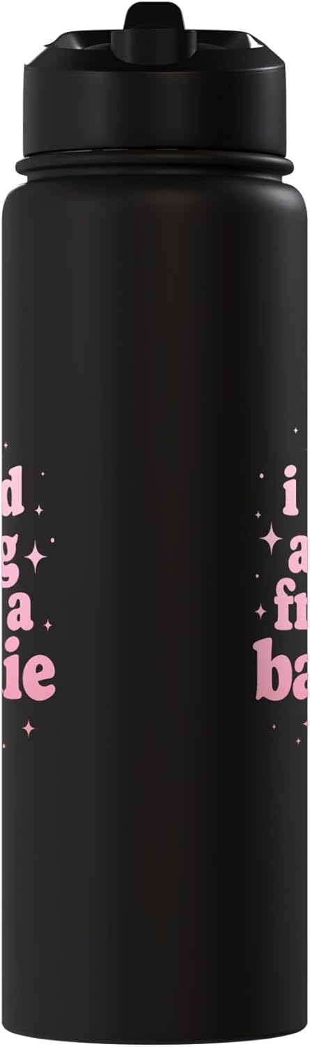 Bottella de agua acero inoxidable aislada sin BPA