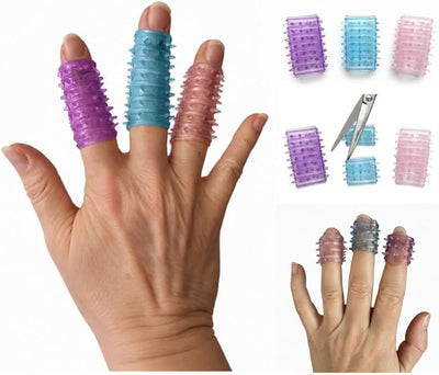 Fundas silicona texturizada para TOC y dermatillomania set 3