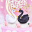Figura cisne plástico decoración casa muñecas jardín hadas