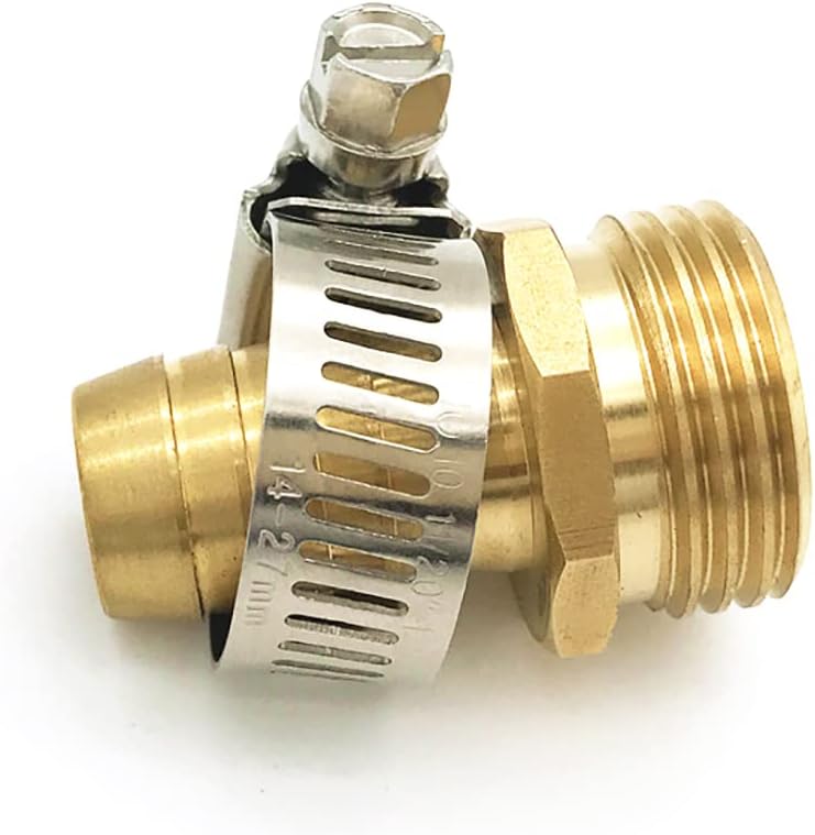 2 Pzas Conector Manguera Jardín 1/2pulg Acero Inox