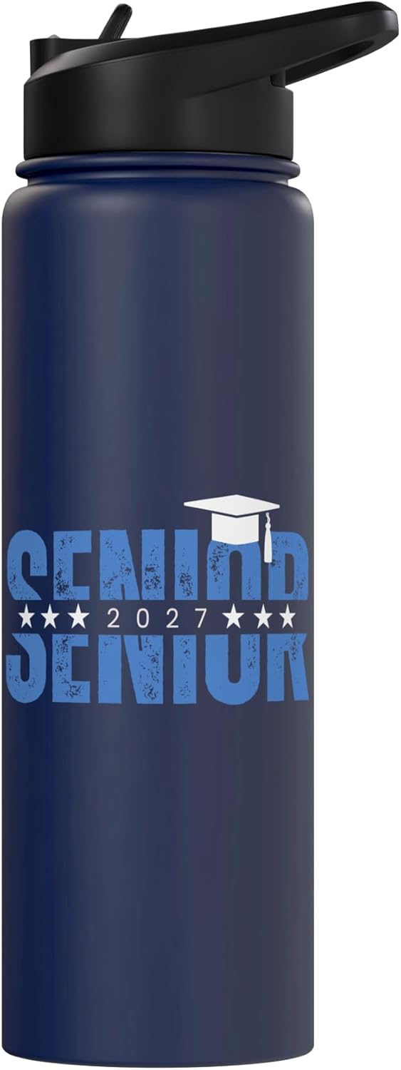 Botella de agua aislada de acero inoxidable High School Senior 2027