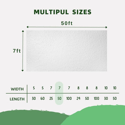 Cubierta anti-heladas 7x50pulg para jardín invierno