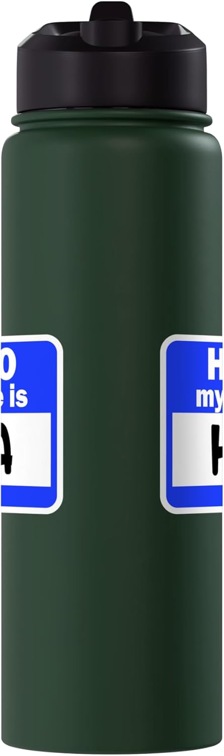 Botella de agua aislada de acero inoxidable con nombre Hija