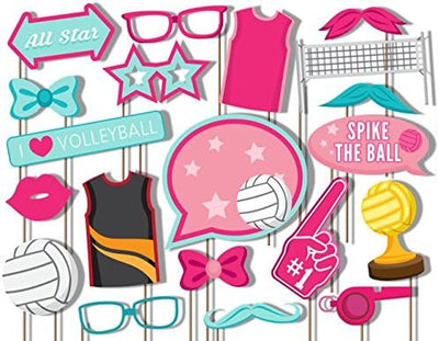 Kit 20 accesorios para cabina de fotos voleibol
