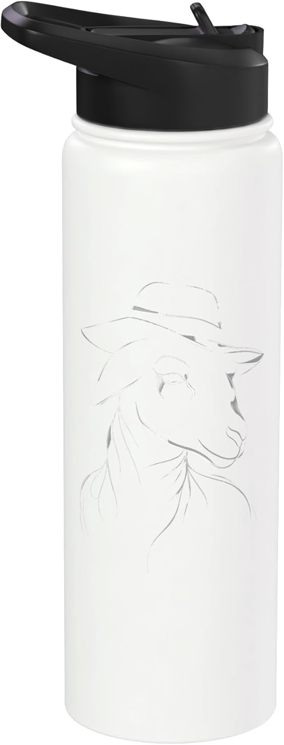 Bolso de agua acero inoxidable sin BPA con diseño de llama