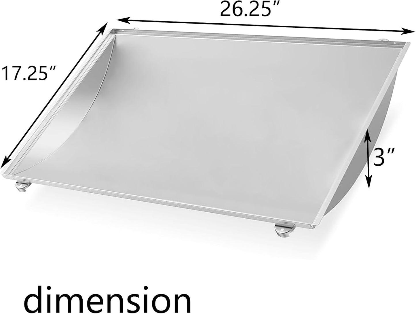 Placa calor acero inox Charbroil 26pulg x17pulg