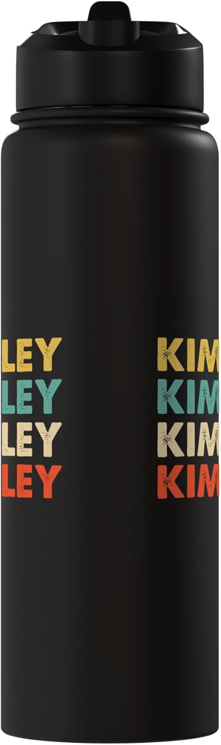 Botella de agua aislada de acero inoxidable Kimberley Name