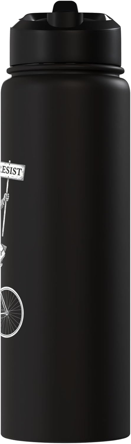 Bottella de agua acero inoxidable resistente retro edgy protesta sutil