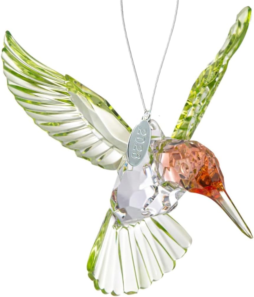 Atrapasoles cristal prisma adorno colibrí rojo con ventosa