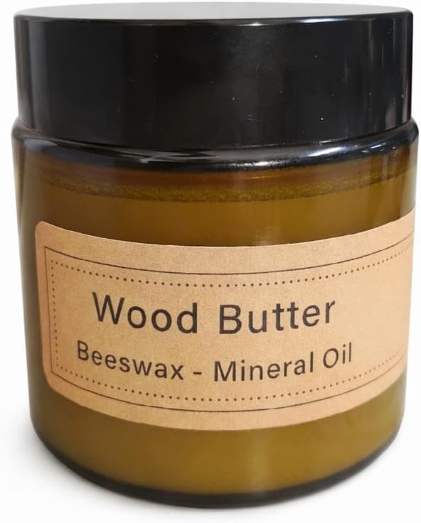 Mantequilla madera natural cera abejas aceite mineral 4oz