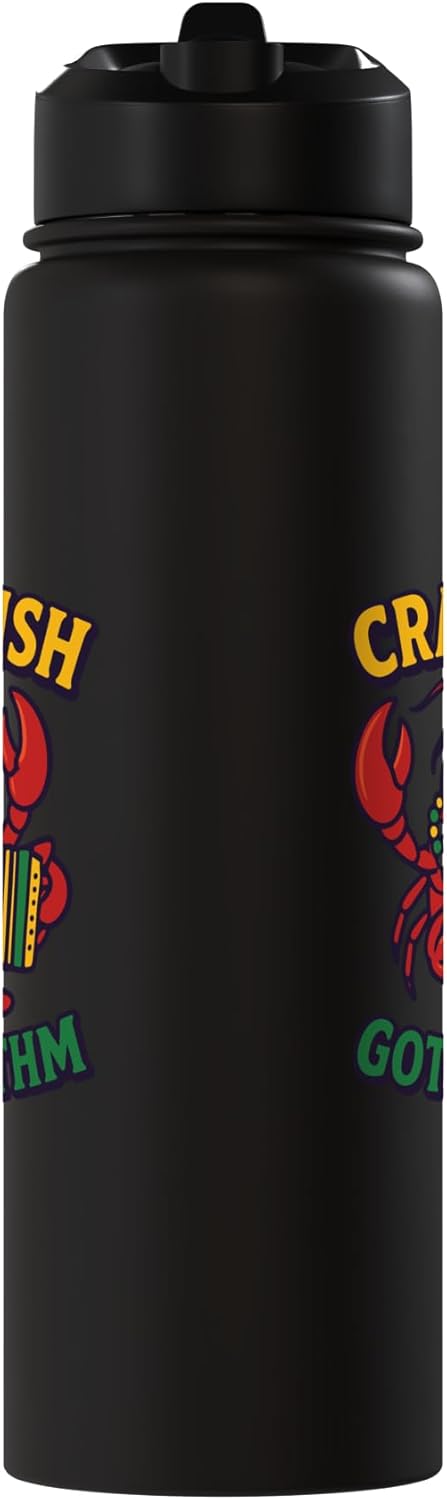 Botella de agua acero inoxidable aislada Crawfish Got Rhythm