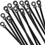 100 Pzas Cuerdas para Cables Negro 6pulg Auto