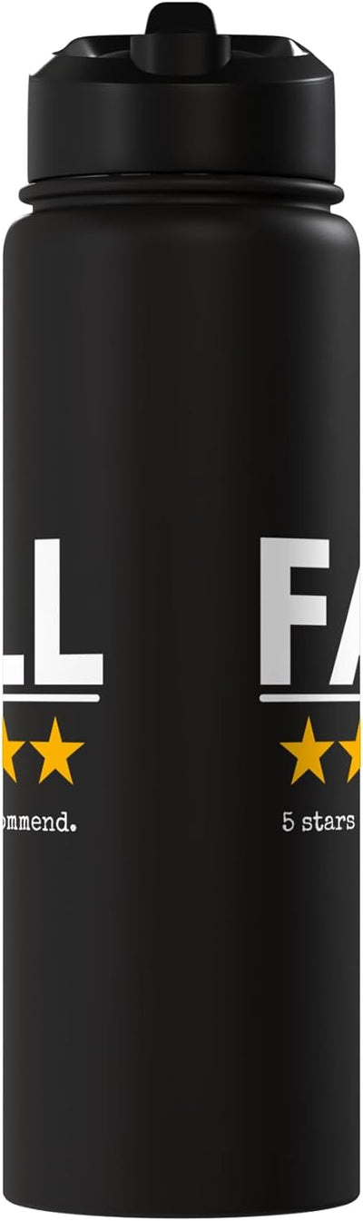 Botella agua acero inox aislada 5 estrellas otoño