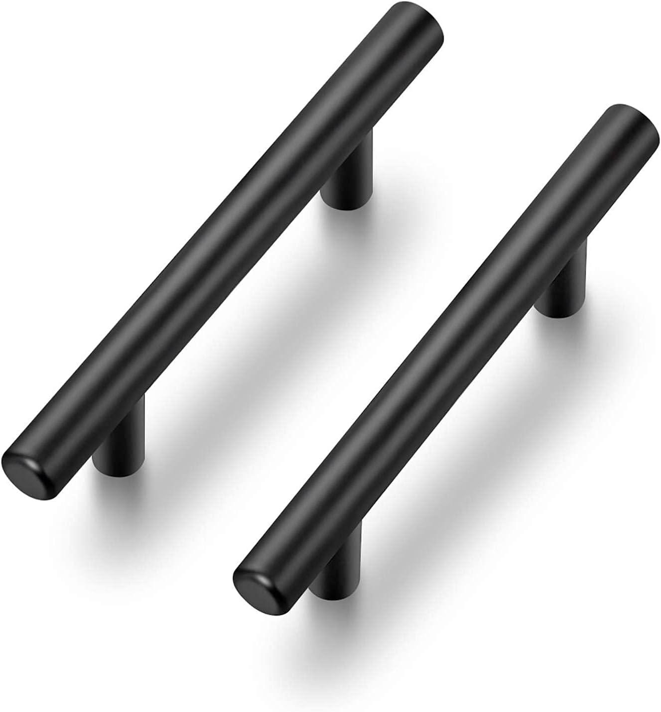 60 Tiradores Gabinete 3pulg Negro Mate Acero Inox