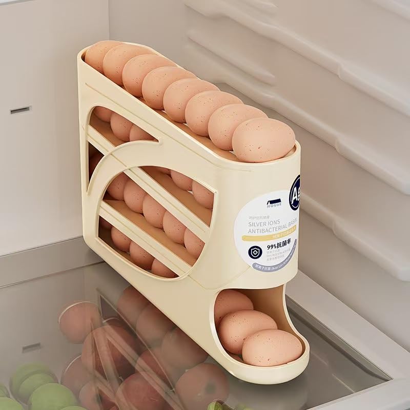Dispensador huevos 4 niveles rodamiento automático