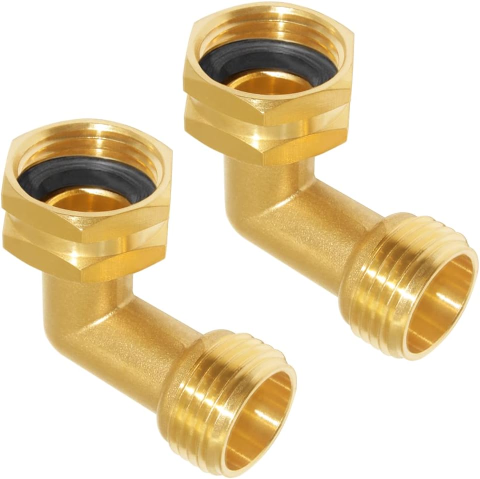 Manguera jardín GHT 3/4pulg conector latón codo 90grados