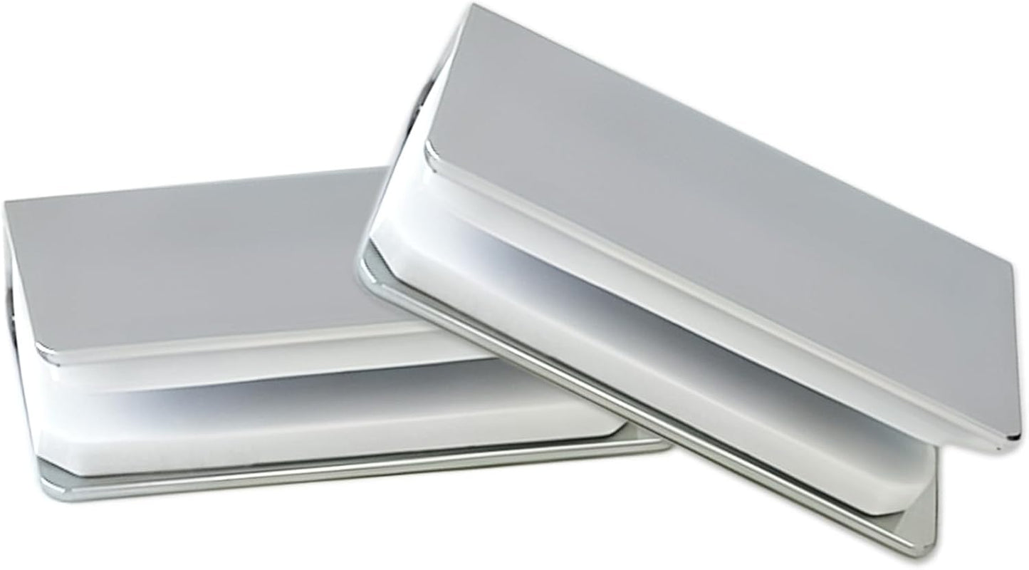 4 Abrazaderas Metal Puerta Vidrio Ajustable 0.157-0.236pulg