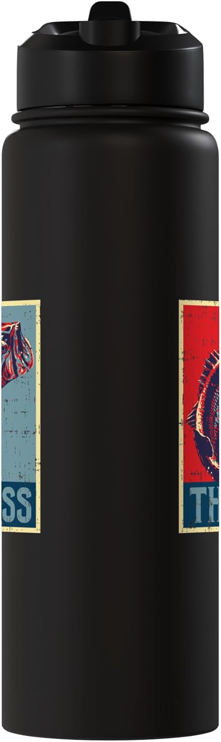 Botella de agua acero inoxidable vintage pesca regalo