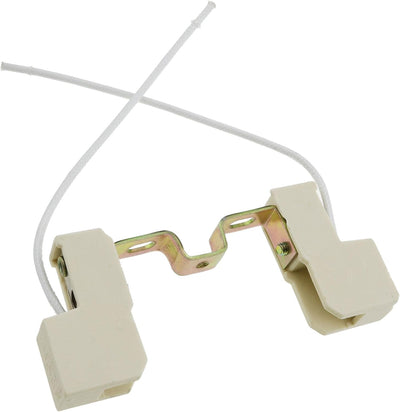 Base lámpara cerámica R7S soporte doble conector T3 3.071pulg