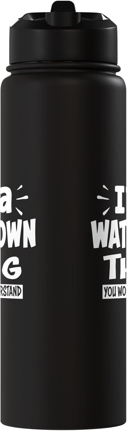 Botella de agua acero inoxidable aislada Watertown Trip Lover