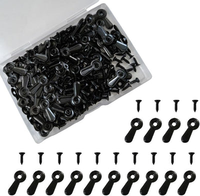 Kit 120 clips para marco foto cierres botón metal negro