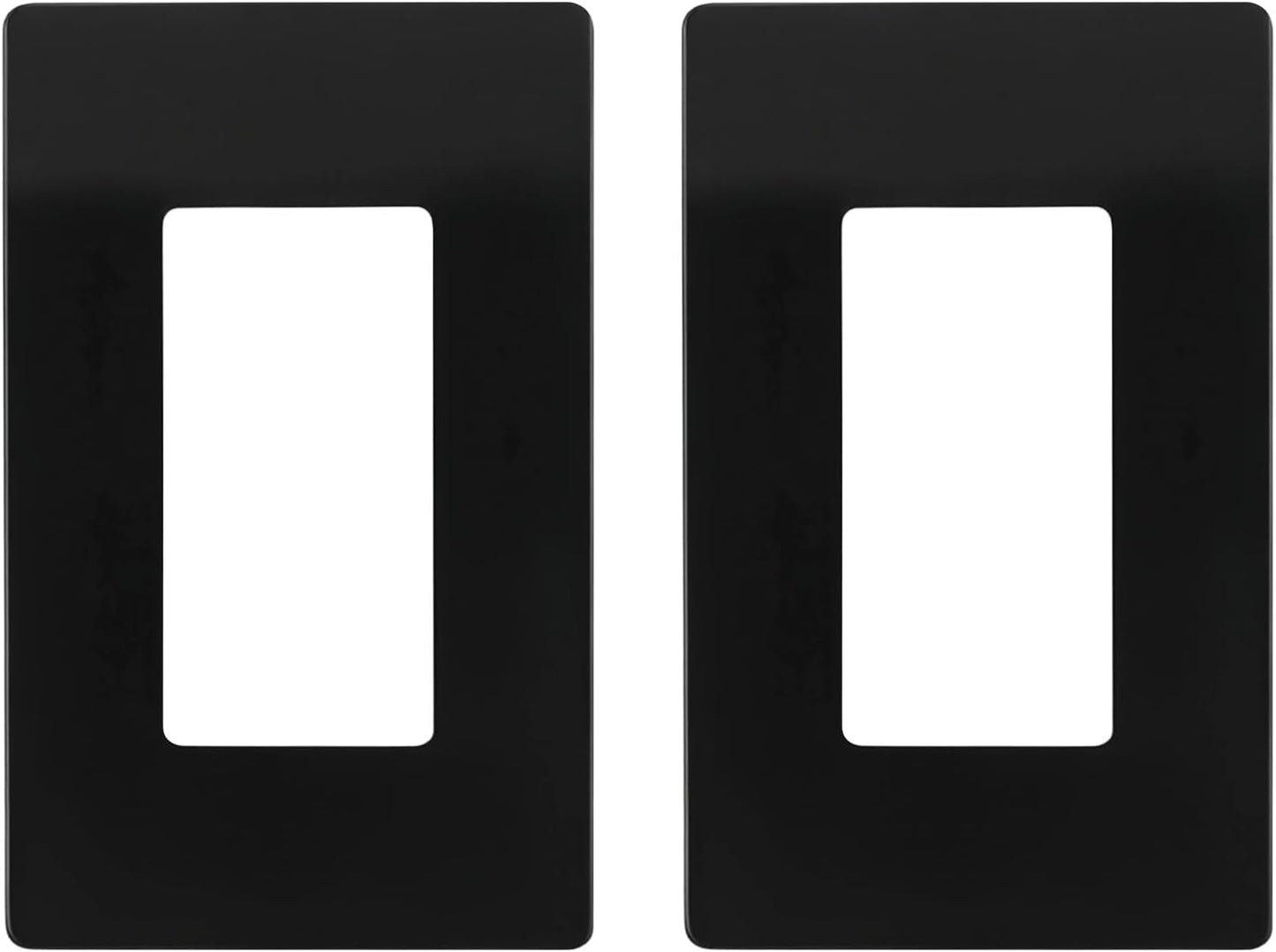 Placa pared sin S 1 banda negra para interruptor Leviton