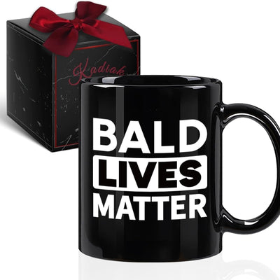 Taza de café sarcástica humor calvo regalo broma para hombres papá novio