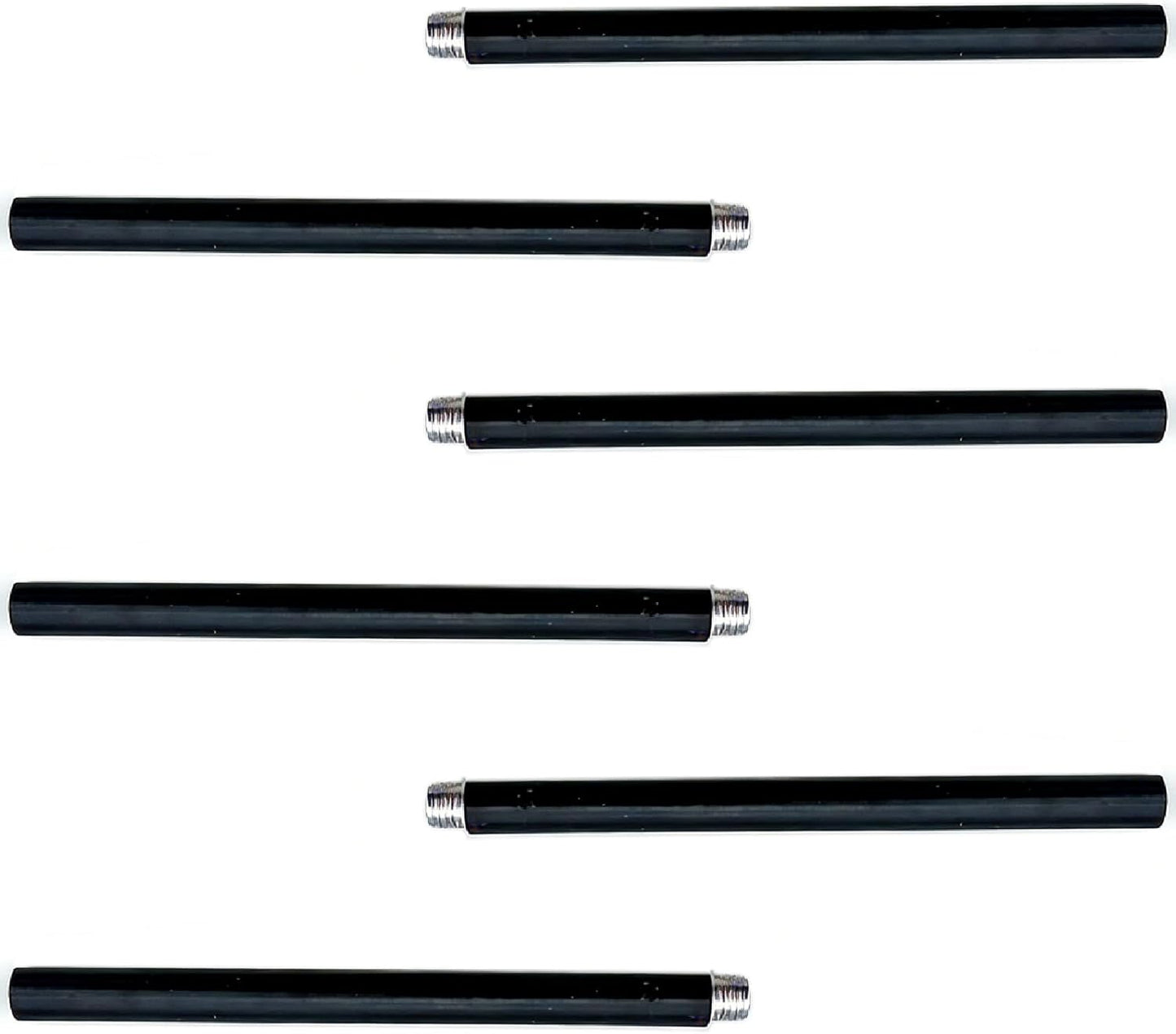 6 Barras Extensión M10 6pulg Negro Mate Iluminación