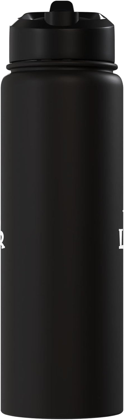 Bote de agua acero inoxidable aislado para navidad elfo amante del vino