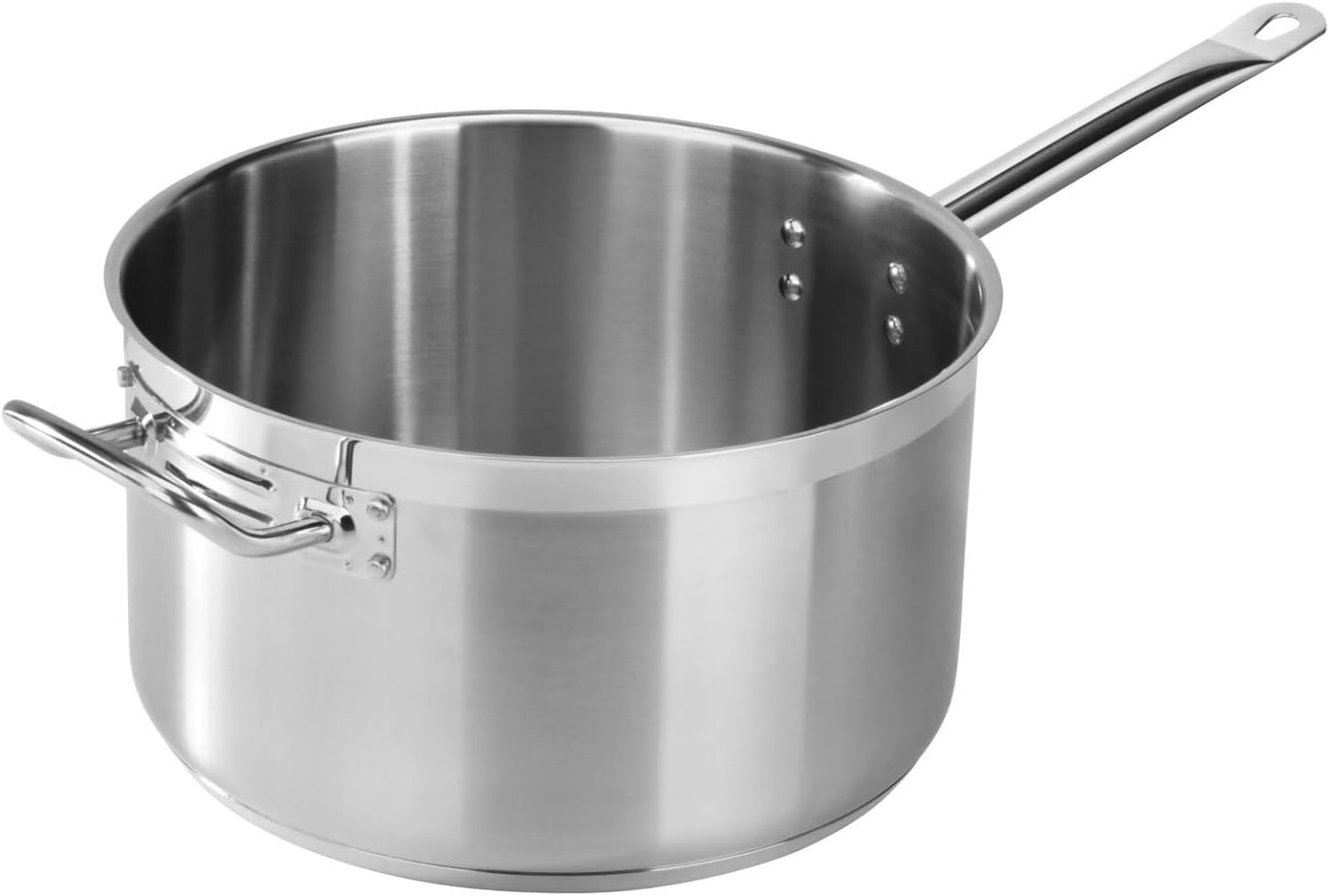 Cacerola Acero Inox 10qt con Tapadera 6.1pulg