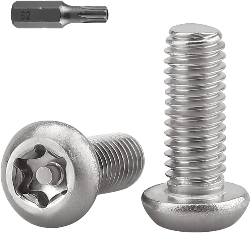 Tornillos Torx M4-0.7 x 6mm acero inox 304 set 100uds