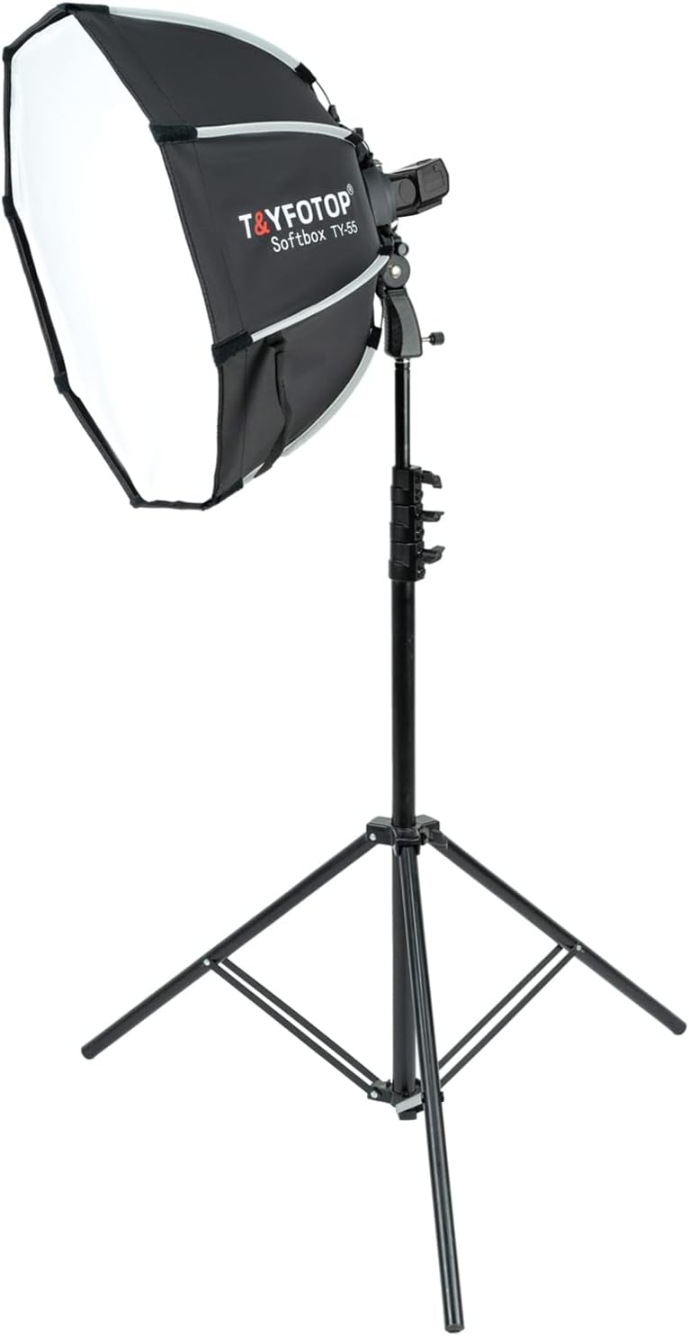 Caja luz octogonal 25.6pulg soporte S funda transporte Speedlite
